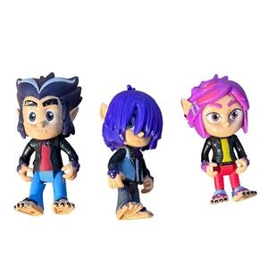 PJ Masks Wolfie Kids Figures Rip Howler Kevin Werewolf Trio Action Figure Lot